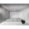 Mexen Lunar dušo durys atveriamos kairės 140 cm, permatomos, baltos - 834-140-000-20-00-L