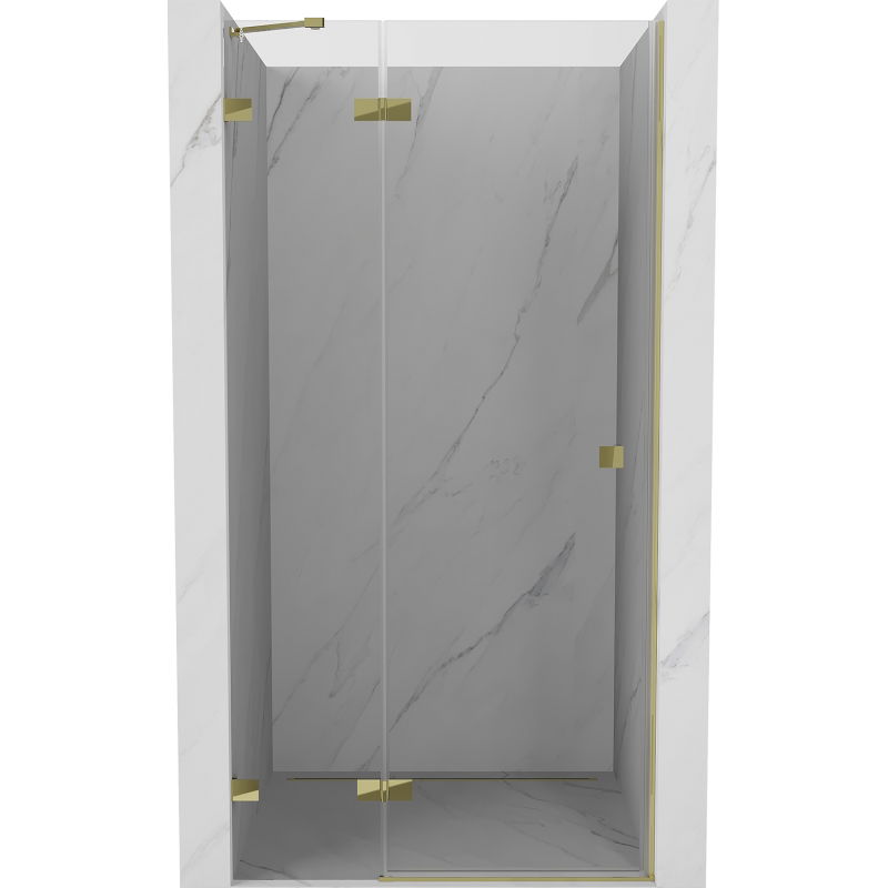 Mexen Lunar dušo durys, atidaromos į kairę 85 cm, permatomos, auksinės - 834-085-000-50-00-L