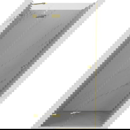 Mexen Lunar dušo durys, kairės pusės 120 cm, permatomas, auksinis - 834-120-000-50-00-L
