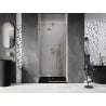 Mexen Lunar dušo durys atveriamos kairės 80 cm, permatomos, paauksuotos matinės - 834-080-000-55-00-L