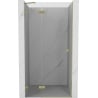 Mexen Lunar kairiųjų durų dušo kabina 95 cm, skaidri, auksinė šlifuota - 834-095-000-55-00-L