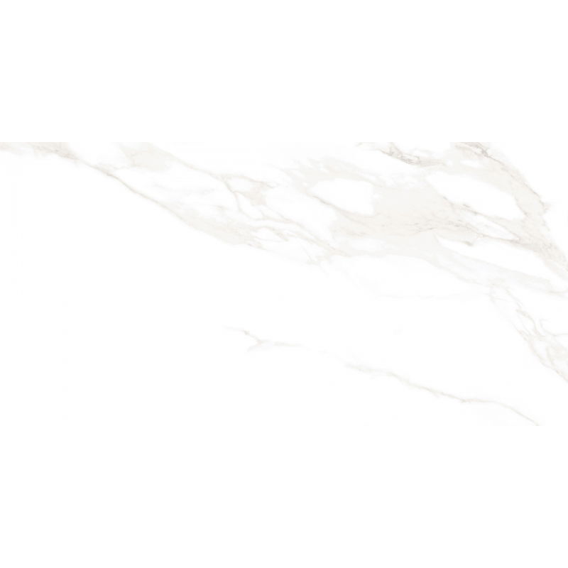 Mexen Luton Bianco glazūruota akmens masės plytelė rekt. G1, grindų-sienų plytelė 120 x 60 cm, blizgus - TL113-120-060-00