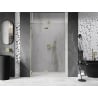 Mexen Lunar kairiųjų durelių dušo durys, 140 cm, skaidrios, matinio aukso - 834-140-000-55-00-L