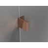 Mexen Lunar atveriamos kairės pusės dušo durys 70 cm, skaidrios, rožinis auksas - 834-070-000-60-00-L