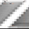 Mexen Lunar kairiosios vonios durys 135 cm, skaidrios, šlifuotas varis - 834-135-000-65-00-L
