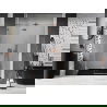 Mexen Lunar kairiosios vonios durys 135 cm, skaidrios, šlifuotas varis - 834-135-000-65-00-L