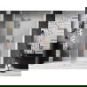 Mexen Lunar kairiosios vonios durys 135 cm, skaidrios, šlifuotas varis - 834-135-000-65-00-L