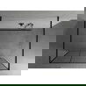 Mexen Kioto pastatoma dušo sienelė 110 x 200 cm, Skaidrus/Juodas raštas 8 mm, Juoda - 800-110-002-70-77
