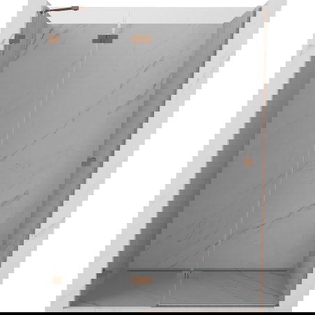 Mexen Lunar dušo durys atveriamos kairės 140 cm, skaidrios, šlifuota varis - 834-140-000-65-00-L