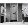 Mexen Lunar dušo durys atveriamos kairinė 120 cm, skaidrus, ginklų pilkas šlifuotas - 834-120-000-66-00-L