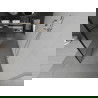 Mexen Kioto pastatoma dušo sienelė 100 x 200 cm, Skaidrus/Juodas raštas 8 mm, Chromo - 800-100-002-01-78