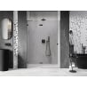 Mexen Lunar dušo durys atveriamos kairės 135 cm, skaidrios, šlifuotas ginklų pilkas - 834-135-000-66-00-L