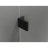 Mexen Lunar dušo durys varstomos kairiosios 80 cm, skaidrios, juodos - 834-080-000-70-00-L