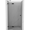 Mexen Lunar dušo durys atveriamos kairė 100 cm, skaidrios, juodos - 834-100-000-70-00-L