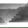 Mexen Kioto laisvai stovinti dušo siena 120 x 200 cm, juodas raštas 8 mm, chromas - 800-120-002-01-78