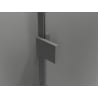 Mexen Lunar dušo durys, atveriamos, kairės pusės 110 cm, skaidrios, ginklų metalo spalvos - 834-110-000-95-00-L