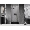 Mexen Lunar dušo durys, varstomos, kairinės, 115 cm, skaidrios, ginklų metalas - 834-115-000-95-00-L