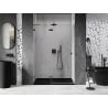 Mexen Lunar dušo durys, varstomos kairės, 130 cm, skaidrios, šautuvo metalo - 834-130-000-95-00-L