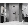 Mexen Lunar dušo durys, varstomos kairės, 130 cm, skaidrios, šautuvo metalo - 834-130-000-95-00-L