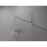 Mexen Lunar dušo durys, atidaromos į kairę, 70 cm, skaidrios, šlifuoto nikelio - 834-070-000-97-00-L