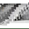 Mexen Lunar dušo durys, atveriamos į kairę, 110 cm, permatomos, matinio nikelio - 834-110-000-97-00-L