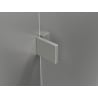 Mexen Lunar dušo durys, atveriamos į kairę, 110 cm, permatomos, matinio nikelio - 834-110-000-97-00-L