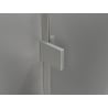 Mexen Lunar dušo durys, atveriamos į kairę, 110 cm, permatomos, matinio nikelio - 834-110-000-97-00-L