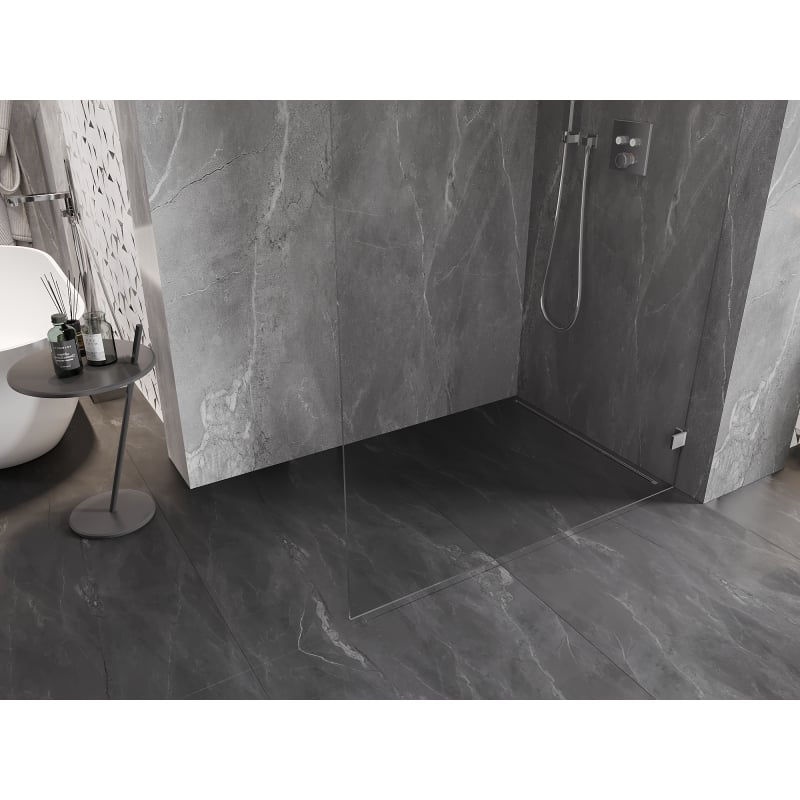 Mexen Lunar L dušo sienelė Walk-in dešinė 70 x 200 cm, skaidri 8 mm, chromas - 830L-070-000-01-00-P