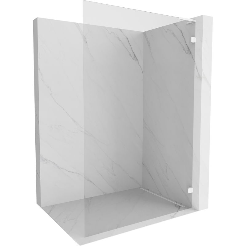 Mexen Lunar L dušo siena Walk-in dešinė 60 x 200 cm, skaidri 8 mm, balta - 830L-060-000-20-00-P