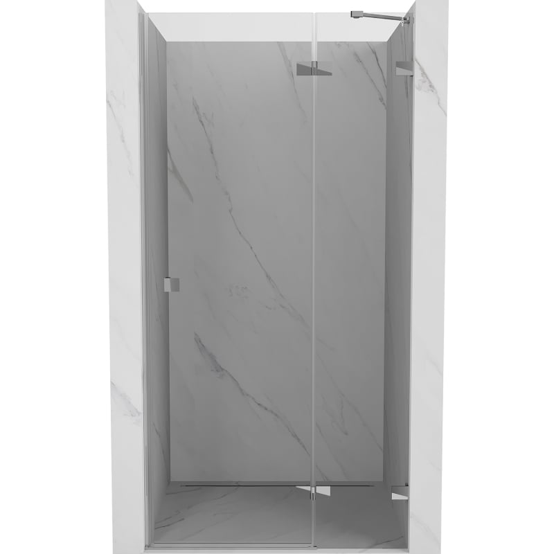 Mexen Lunar dešinės pusės dušo durys 110 cm, skaidrios, chromuotos - 834-110-000-01-00-P
