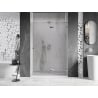 Mexen Lunar dešinės pusės dušo durys 135 cm, skaidrios, chromuotos - 834-135-000-01-00-P