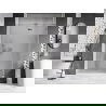 Mexen Lunar dušo durys dešinės 140 cm, skaidrios, chromas - 834-140-000-01-00-P