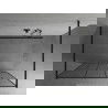 Mexen Kioto pastatoma dušo sienelė 140 x 200 cm, Skaidrus/Juodas raštas 8 mm, Juoda - 800-140-002-70-78