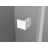 Mexen Lunar atveriamos dušo durys dešinės 85 cm, permatomos, baltos - 834-085-000-20-00-P