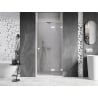 Mexen Lunar atveriamos dušo durys dešinės 85 cm, permatomos, baltos - 834-085-000-20-00-P