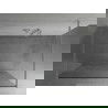Mexen Kioto pastatoma dušo sienelė 100 x 200 cm, Skaidrus/Baltas raštas 8 mm, Chromo - 800-100-002-01-85