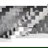 Mexen Lunar dešinės pusės dušo durys, 120 cm, skaidrios, baltos - 834-120-000-20-00-P