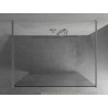 Mexen Kioto laisvai stovinti dušo sienelė 120 x 200 cm, baltas raštas 8 mm, chromas - 800-120-002-01-85