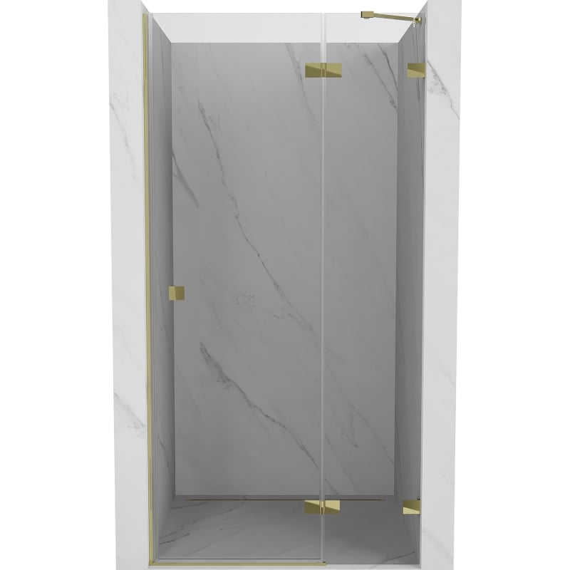 Mexen Lunar Dušo Durys Atidaromos Dešinės 70 cm, Skaidrios, Auksinės - 834-070-000-50-00-P