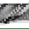 Mexen Lunar dušo durys atveriamos dešinės 80 cm, permatomos, auksinės - 834-080-000-50-00-P