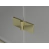 Mexen Lunar dušo durys, varstomos, dešinės pusės, 85 cm, skaidrios, auksinės - 834-085-000-50-00-P