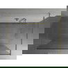 Mexen Kioto pastatoma dušo sienelė 100 x 200 cm, Skaidrus/Baltas raštas 8 mm, Auksinė - 800-100-002-50-85