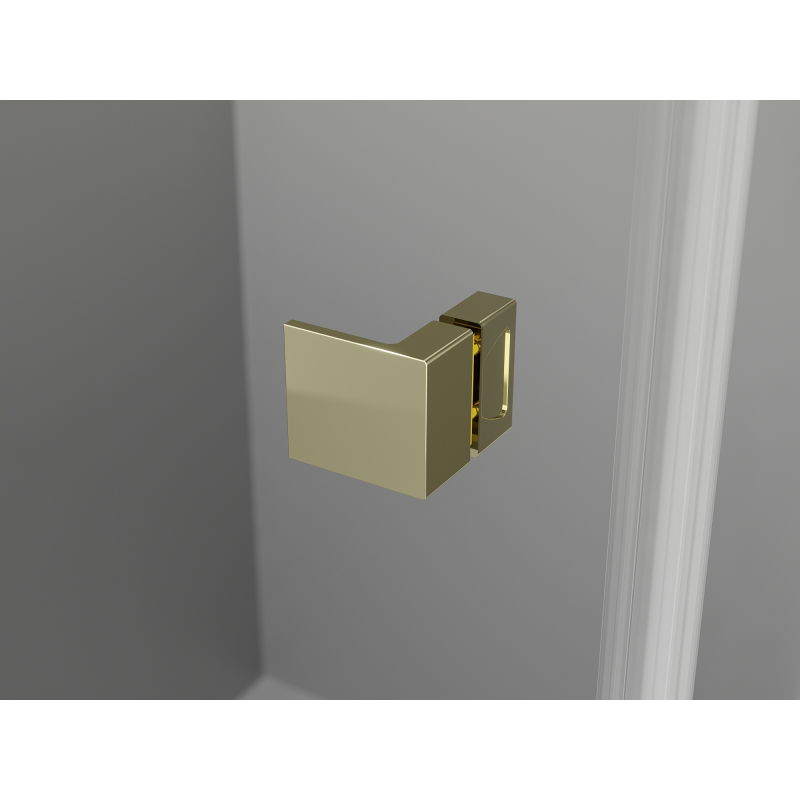 Mexen Lunar dušo durys, dešinės pusės 120 cm, skaidrios, auksinės - 834-120-000-50-00-P