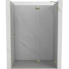 Mexen Lunar dešrainio durys dešinės 135 cm, skaidrios, auksinės - 834-135-000-50-00-P