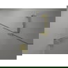 Mexen Lunar dešinės pusės dušo durys, 140 cm, permatomos, auksinės - 834-140-000-50-00-P