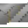 Mexen Lunar dešinės pusės dušo durys, 140 cm, permatomos, auksinės - 834-140-000-50-00-P