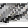 Mexen Lunar dešinės pusės dušo durys, 140 cm, permatomos, auksinės - 834-140-000-50-00-P