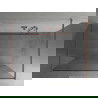 Mexen Kioto laisvai stovinti dušo sienelė 100 x 200 cm, baltas raštas 8 mm, rožinis auksas - 800-100-002-60-85