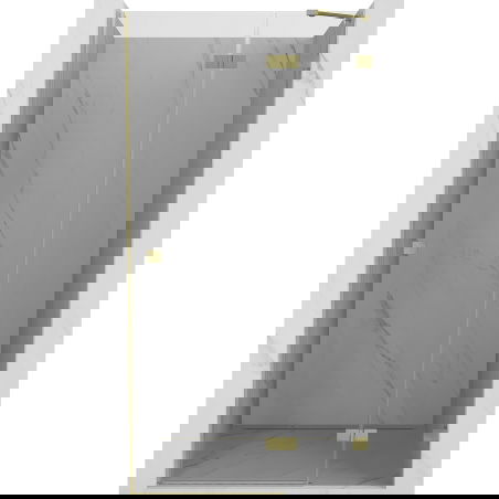 Mexen Lunar dešinės pusės dušo durys 70 cm, skaidrios, auksinė matinė - 834-070-000-55-00-P