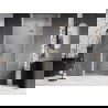 Mexen Lunar dešinės pusės dušo durys 70 cm, skaidrios, auksinė matinė - 834-070-000-55-00-P
